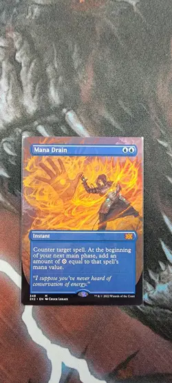 Mana Drain (Borderless) Double Masters 2022 - NM - MtG - Image 1