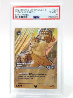 WRECK-IT RALPH 2024 DISNEY LORCANA ENCHANTED PSA 10 Q2359 - Image 1