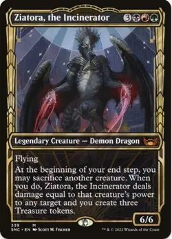 1 x Ziatora, the Incinerator - Showcase - Streets of New Capenna - LP - MTG - Image 1