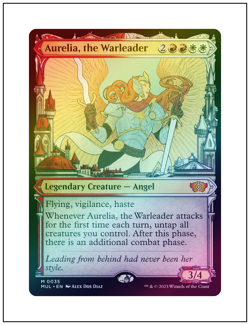 1x Aurelia, the Warleader, Foil, Showcase Multiverse Legends, MTG NM - Image 1