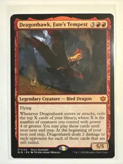 Dragonhawk, Fate's Tempest - Foil x1 - Bloomburrow - NM-Mint, English - Bloombur - Image 1