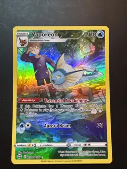 Pokemon TCG Vaporeon TG02/TG30 Brilliant Stars Trainer Gallery - Image 1