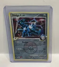 Dialga G 7/127 Platinum Crosshatch Pokemon League Promo Card - Image 1