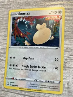 Pokemon Chilling Reign | Single Strike Snorlax | SWSH119 Black Star Promo Holo - Image 2