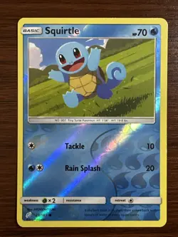 Squirtle Common Reverse Holo Card 23/181 Pokemon TCG Sm-Team Up - Image 1