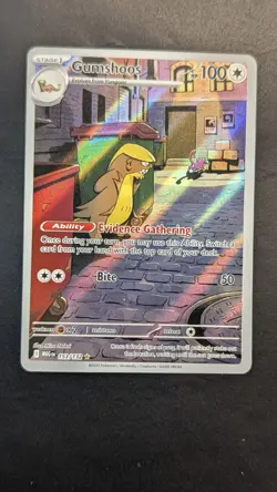 Gumshoos 153/132 Illustration Rare Pokemon Mega Evolution Pack Fresh - Image 1