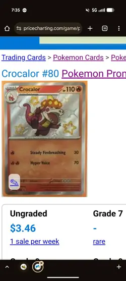 Pokemon TCG Shiny Fuecoco Crocalor Skeledirge Paldea Evolved Ultra Rare Promo NM - Image 3