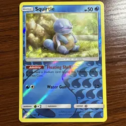 Squirtle Common Reverse Holo Card 22/181 Sm-Team Up Pokemon TCG 2019 - Image 1