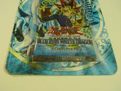 YuGiOh BLUE EYES WHITE DRAGON UNLIMITED 1996 Factory Sealed BOOSTER BLISTER PACK - Image 5