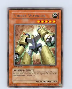 Yu-Gi-Oh TCG Turret Warrior DP09-EN003 1st Edition Regular Rare Card LP-NM - Image 1