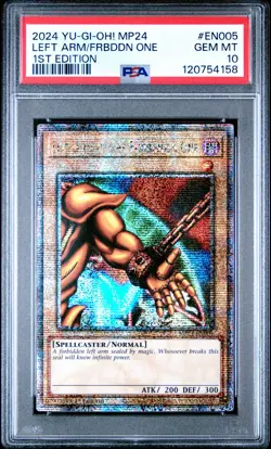 2024 YU-GI-OH! 1ST EDITION #EN005 LEFT ARM OF THE FORBIDDEN ONE PSA 10 - Image 1