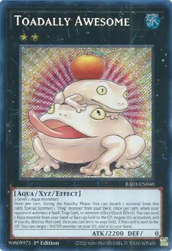 Yu-Gi-Oh! Toadally Awesome (Secret Rare) Secret Rare RA03-EN040 NM - Image 1