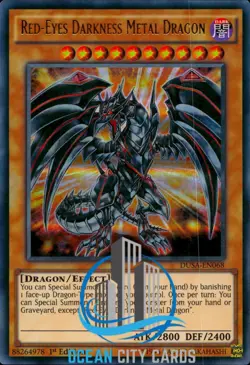 Yugioh Red-Eyes Darkness Metal Dragon DUSA-EN068 Ultra Rare 1st Edition - Image 1