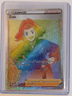 Zisu 207/189 Astral Radiance Secret Rare Full Art Rainbow Pokemon Card MINT - Image 1