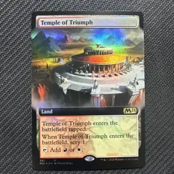 Temple of Triumph (Extended Art) FOIL Core Set 2021 / M21 NM CARD - Image 1