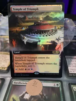 Temple of Triumph (Extended Art) -Foil Light Play English MTG - Image 1
