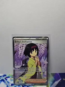 Pokemon Scarlet & Violet Erika's Invitation Ultra Rare Card 196/165 151 Series - Image 1