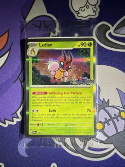 Pokemon Stellar Crown Staff Prerelease Promo Set of 4 NM Sealed Cards - Image 1