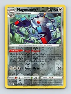 Magnezone 107/189 SWSH10: Astral Radiance NM Reverse Holo Pokemon Card - Image 1