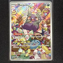 Morpeko 206/182 Paradox Rift 2023 Holo Illustration Pokemon Card TCG - Image 1