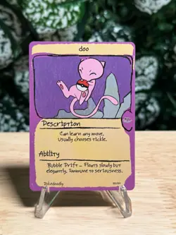 PokeDoodly Doo (Mew) 151/151 - 1st Edition Card - Fan Art - Image 1