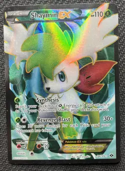 Shaymin EX Full Art 94/99 Next Destinies Holo Pokemon Card 2012 - Image 1