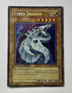 Cyber Dragon CT03-EN002 Secret Rare Card Limited Edition MINT Yu-Gi-Oh Card - Image 1