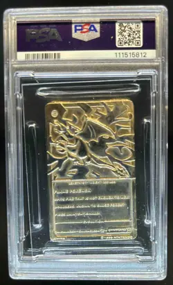 1999 Burger King Pokemon Charizard Gold Card #NNO PSA 6 EX-MT - Image 2