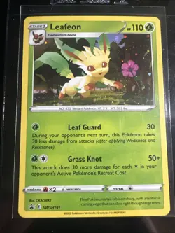 Leafeon - SWSH191 Sword & Shield Black Star Promo Card - LP - POKEMON TCG - Image 1