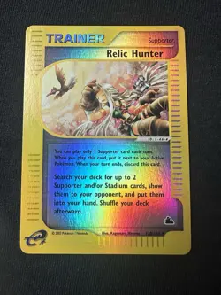 Relic Hunter 120/144 Skyridge 2003 Reverse Holo Pokemon Card TCG - Image 1