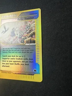 Relic Hunter 120/144 Skyridge 2003 Reverse Holo Pokemon Card TCG - Image 3