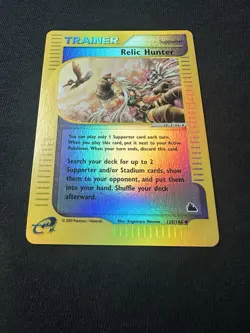 Relic Hunter 120/144 Skyridge 2003 Reverse Holo Pokemon Card TCG - Image 4