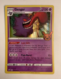 Pokemon Gengar 057/198 Holo Foil Holloween Stamp Card NM TCG Trick Or Trade - Image 1