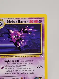 Sabrina's Haunter Pokemon Card 58/132 Gym Heroes Excellent Condition - Image 3