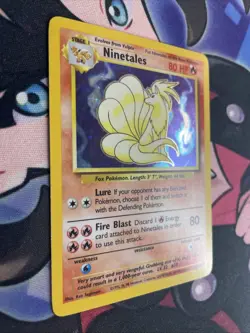 Ninetales Holo Unlimited Rare Pokemon TCG Card 12/102 Base Set LP+ - Image 2