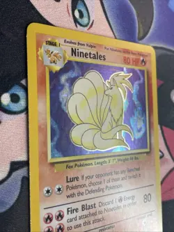 Ninetales Holo Unlimited Rare Pokemon TCG Card 12/102 Base Set LP+ - Image 3