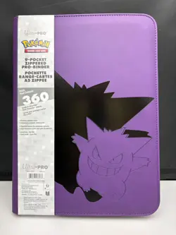 Pokemon TCG Card Game Elite Gengar 9-Pocket Zippered PRO Binder Collection - Image 1