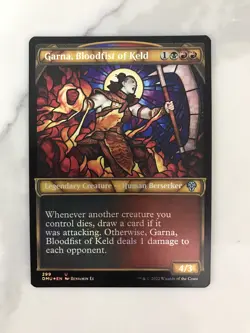 Garna Bloodfist of Keld Foil Showcase MTG Magic the Gathering Card NM Mint DMU - Image 1