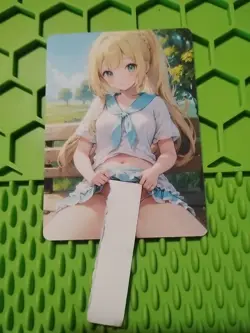 Lillie Trainer Goddess Anime Waifu Poke Foil Double Sided Trading Card PEEKA BOO - Image 2