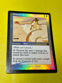 Alabaster Wall FOIL Mercadian Masques NM White Common MAGIC MTG CARD - Image 1