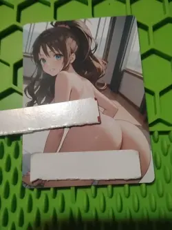 Hilda Trainer Goddess Anime Waifu Poke Foil Double Sided Trading Card PEEKA BOO - Image 1