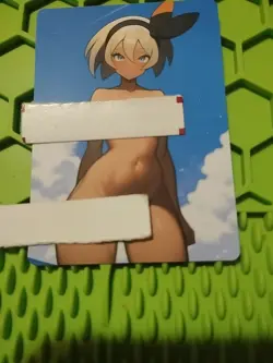 Bea Trainer Goddess Anime Waifu Poke Foil Double Sided Trading Card PEEKA BOO - Image 1