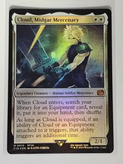 MTG Final Fantasy Cloud, Midgar Mercenary Foil M 0010 - Image 1