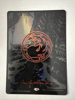 Mountain (Phyrexian) Full Art (Oil Slick Raised Foil) Phyrexia: All Will Be One - Image 1
