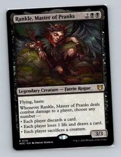 1x MTG - Rankle Master of Pranks (0116) - Commander: Wilds of Eldraine - WOC -NM - Image 1