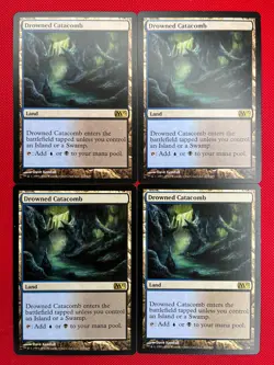 MTG 4X Drowned Catacomb X4 Core Set 2013 (M13) Magic - SP/NM - Image 1