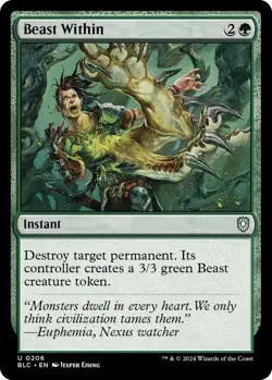 Beast Within MTG BLC 0206 Uncommon NM - Image 1