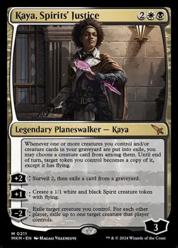 NM Kaya, Spirits' Justice, Murders at Karlov Manor, Magic the Gathering, 211 - Image 1