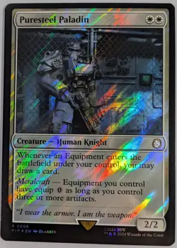 Puresteel Paladin - Surge Foil - NM/M - Fallout PIP 0698 - MTG - Image 1