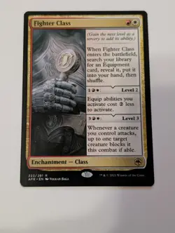 2021 Magic Adventures In The Forgotten Realms - #222 Fighter Class Regular - NM - Image 1